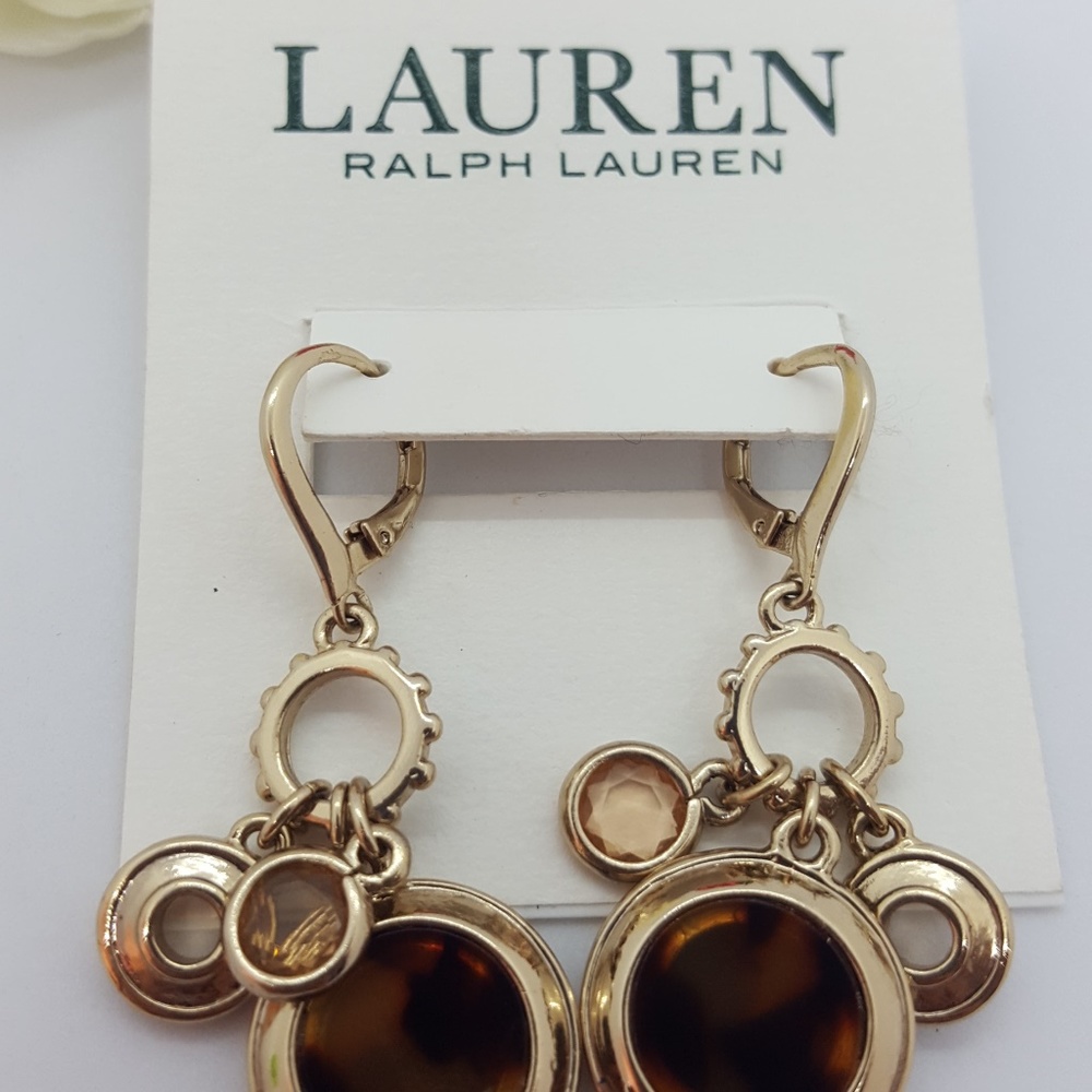 Lauren Ralph Lauren shaky charm drop earrings - Picture 4 of 6